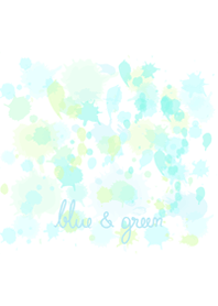 Blue and green