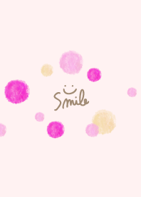 Pink circle watercolor13 from Japan
