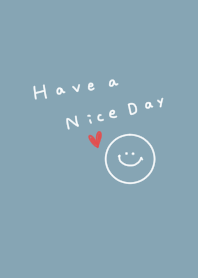 Smile heart and blue beige.