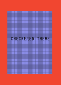 BLUE PURPLE CHECKERED THEME-RED