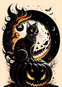 halloween cat 89C4ed