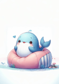 Bright cute little whale n.12