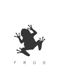 Simple frogs -BLACK-