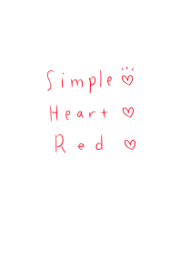 Simple Heart Red