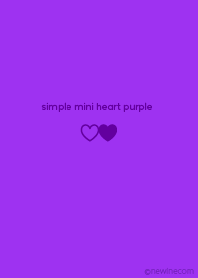 simple mini heart purple