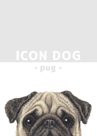 ICON DOG - Pug - GRAY/04