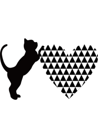 LOVE CAT / 幾何学模様