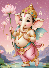 Cute Ganesha Rich Rich & Rich Theme