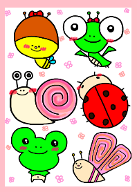 絵がヘタな人が描いたシンプルな虫たち6
