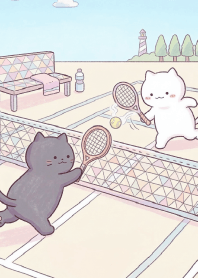 แมวโมจิเล่นเทนนิส