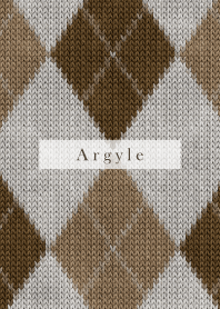 Argyle Style Embroidery beige 75