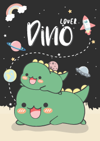 Dino Lover. (love black)