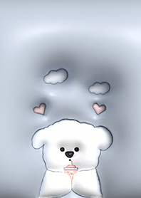 (修訂版)3D風格 軟綿綿的雲朵小狗 超可愛