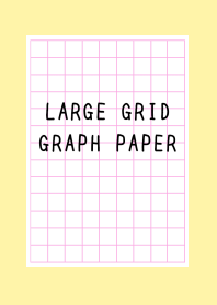 LARGE PINK GRID GRAPH PAPER-LIGHT YELj