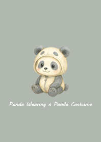 Cute Panda in a Panda Hoodie(Silver)#4