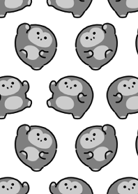 可愛的小黑猩猩