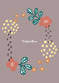 A theme of simple pink flowers !