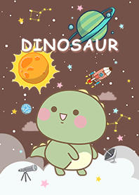 浩瀚宇宙 恐龍星人 咖啡色星空