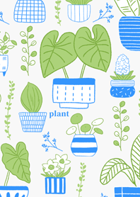 清新植物插畫
