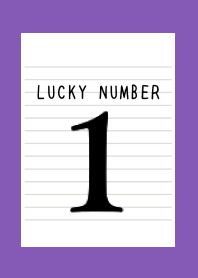 LUCKY NUMBER 1 NOTEBOOK-BLUE-PURPLE-YELj