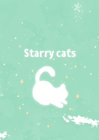 ⭐夢幻星空小貓咪 ⭐湖水綠