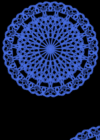 Flowers and lace ribbon - B&B color -