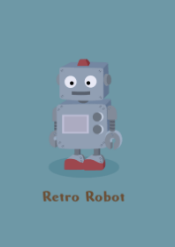 Retro robot / dull green ver.2
