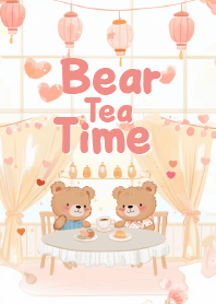 cute bear and sweet time