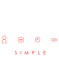 SIMPLE(white red)Ver.2