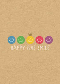 HAPPY CROWN SMILE 24 -5color KRAFT-