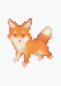 Tema Fox Pixel Art BW 01