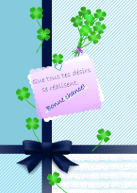 Ribbon Theme ( light blue x navy blue)