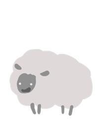 Sheep & cloud
