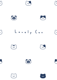 6 cats('24)pattern/wh navy
