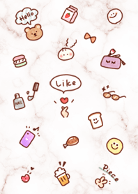 Fashionable simple icon pinkbrown08_2