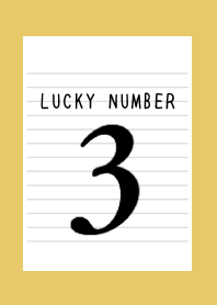 LUCKY NUMBER 3 NOTEBOOK-DUSTY YELLOW