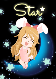 Star (Bunny girl on Blue Moon)