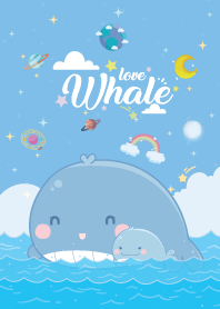 Whale Sea Waves Sky