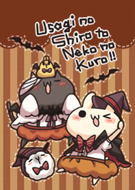 Shiro the rabbit kuro the cat Halloween