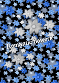 Romantic flowers -Blue-