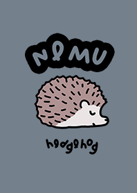 Hedgehog NEMU NEMU gray blue.