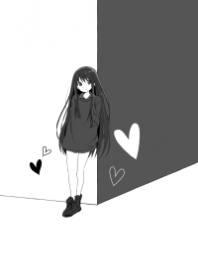 黒髪ロングの女の子