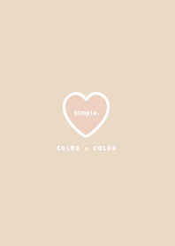 シンプルハート / くすみグレージュ