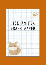 TIBETAN FOX GRAPH PAPER-TERRACOTTA