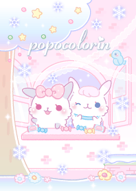 うさぎのぽぽころりん（雪）