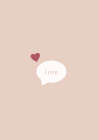 Simple Heart*Pinkbeige