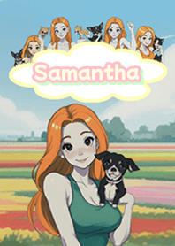 Samantha with dogs and cats04