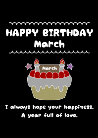 HAPPY BIRTHDAY THEME. -- March --