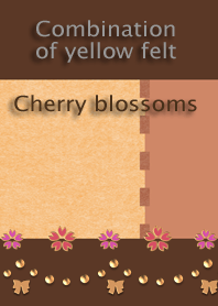 Combination of yellow felt<Cherry>