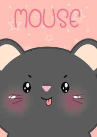 Simple Cute Face Black Mouse